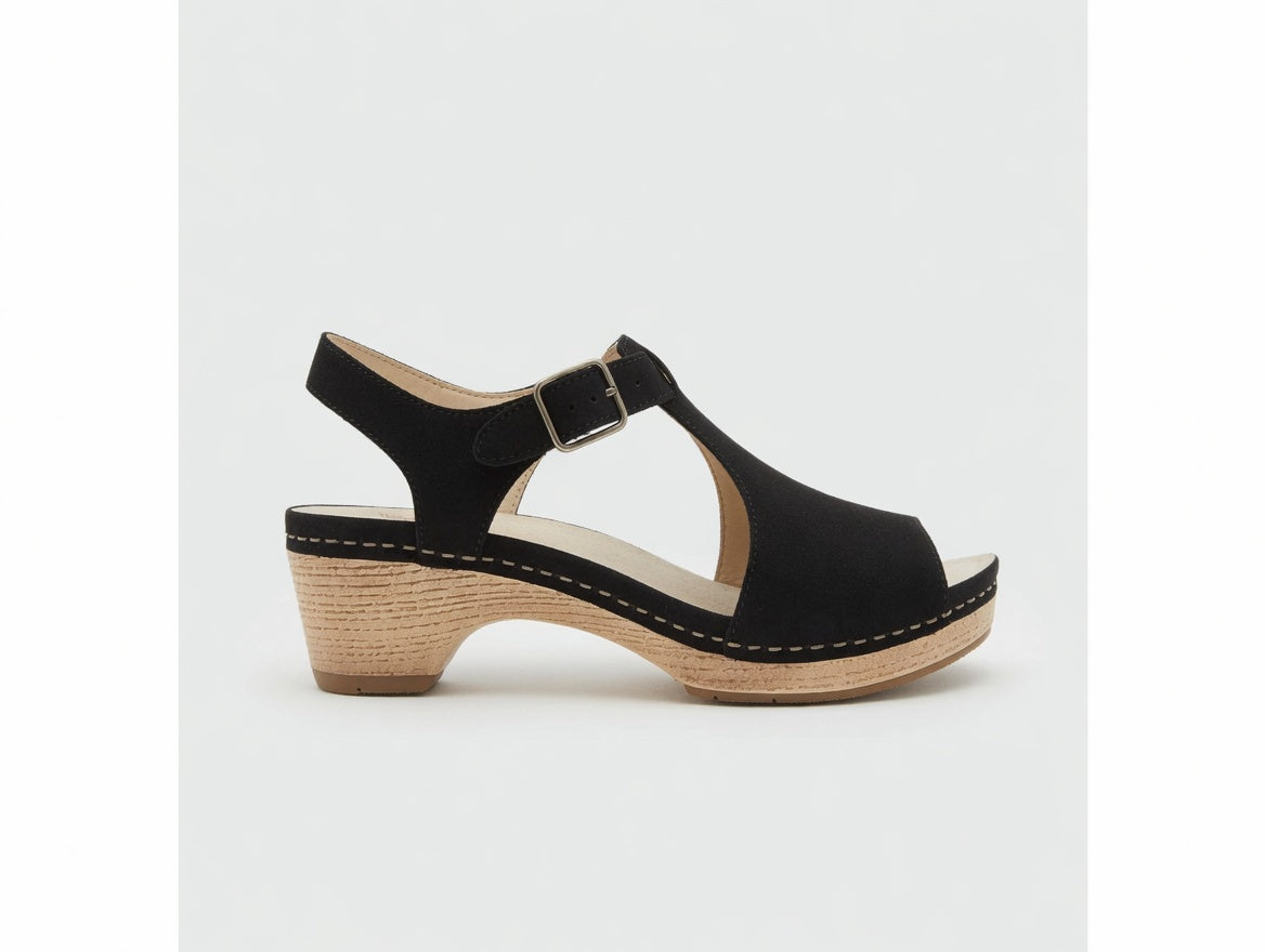 Women's Dansko Laverne Sandal - Black Milled Nubuck