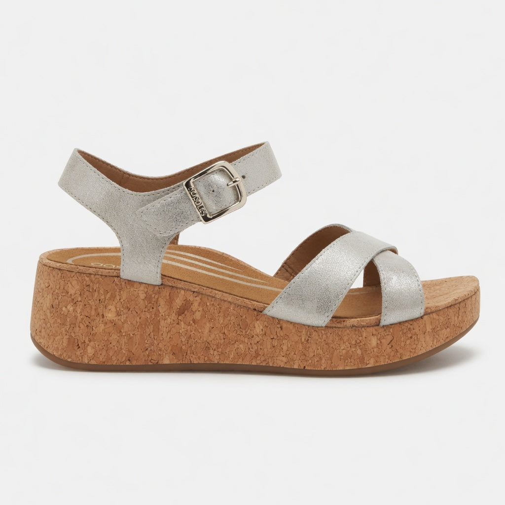 Women's Aetrex Flora Adjustable Quarter Strap Wedge Sandal