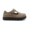 Birkenstock Papillio Paris Chunky Suede Sandal - Gray Taupe