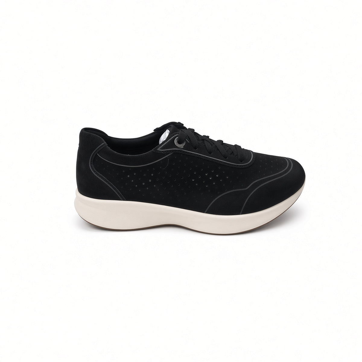 Women's Aetrex Serena Suede Sneaker-Black