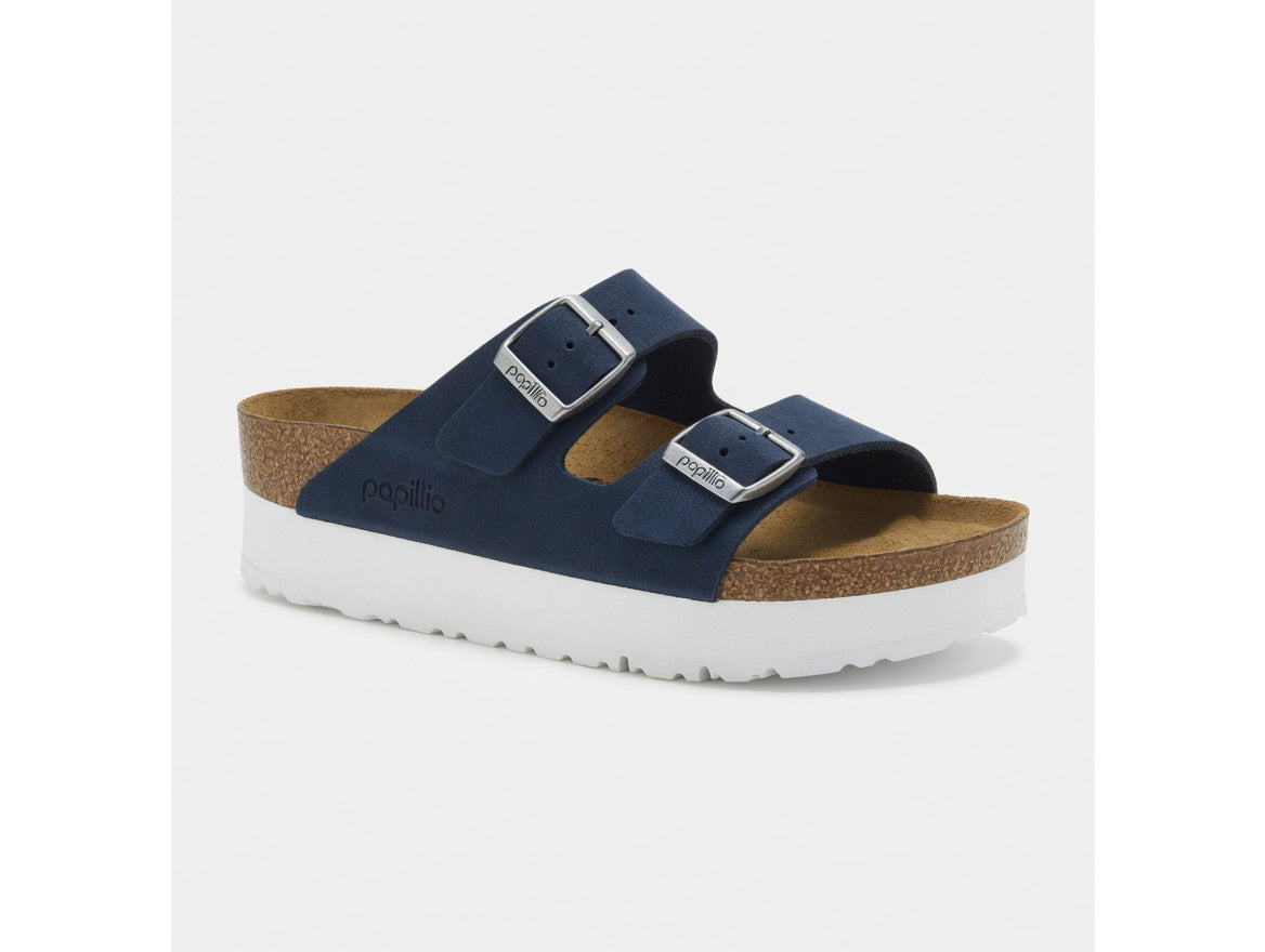 Birkenstock Arizona Pap Flex Nubuck Sandal - New Navy