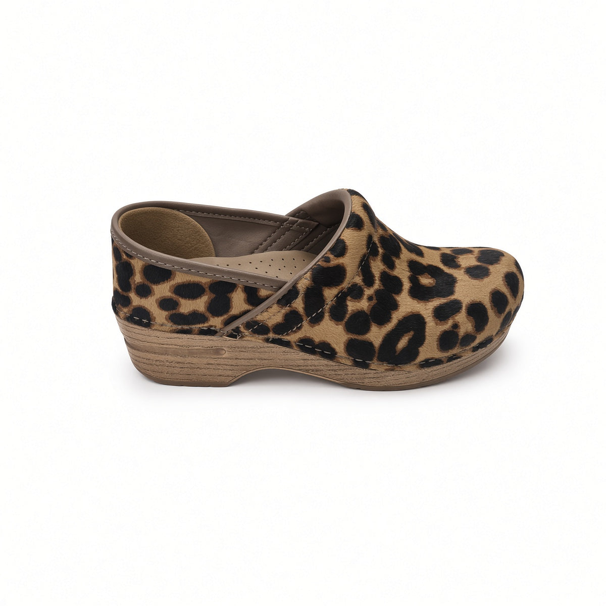 Women's Dansko Professional Clog - Leo Haircalf-Leopard