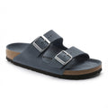 Birkenstock Arizona Slide Birko-Flor Sandal - Basalt Grey / Pure Sage