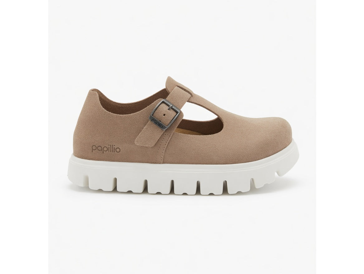 Birkenstock Papillio Paris Chunky Suede Sandal - Warm Sand