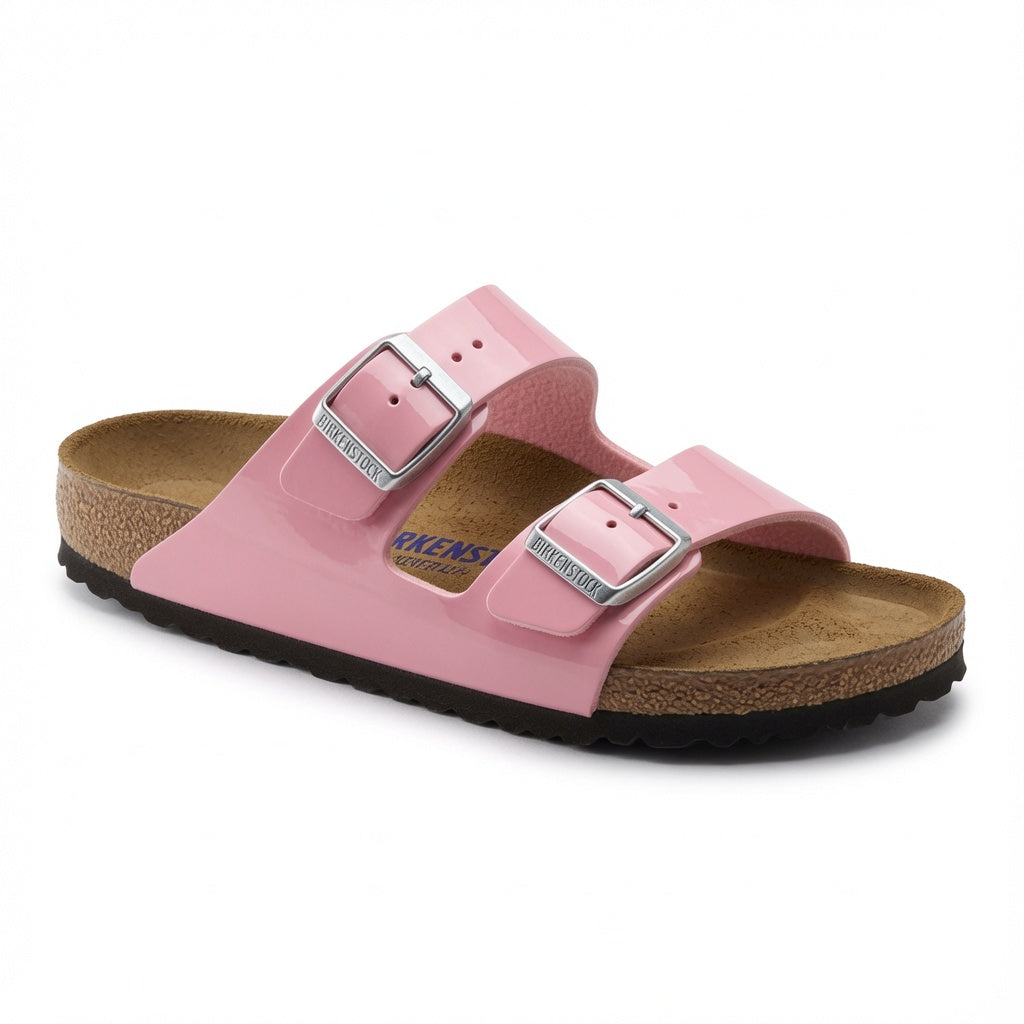 Birkenstock Kids Arizona Birko-Flor Sandal - Patent Candy Pink