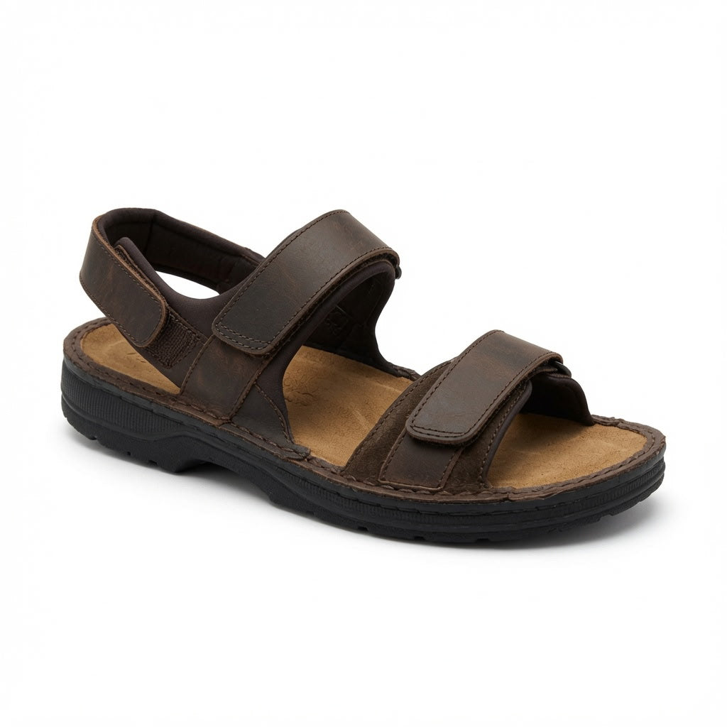 Men's Naot Arthur Sandal - Crazy Horse Leather/Hash Suede