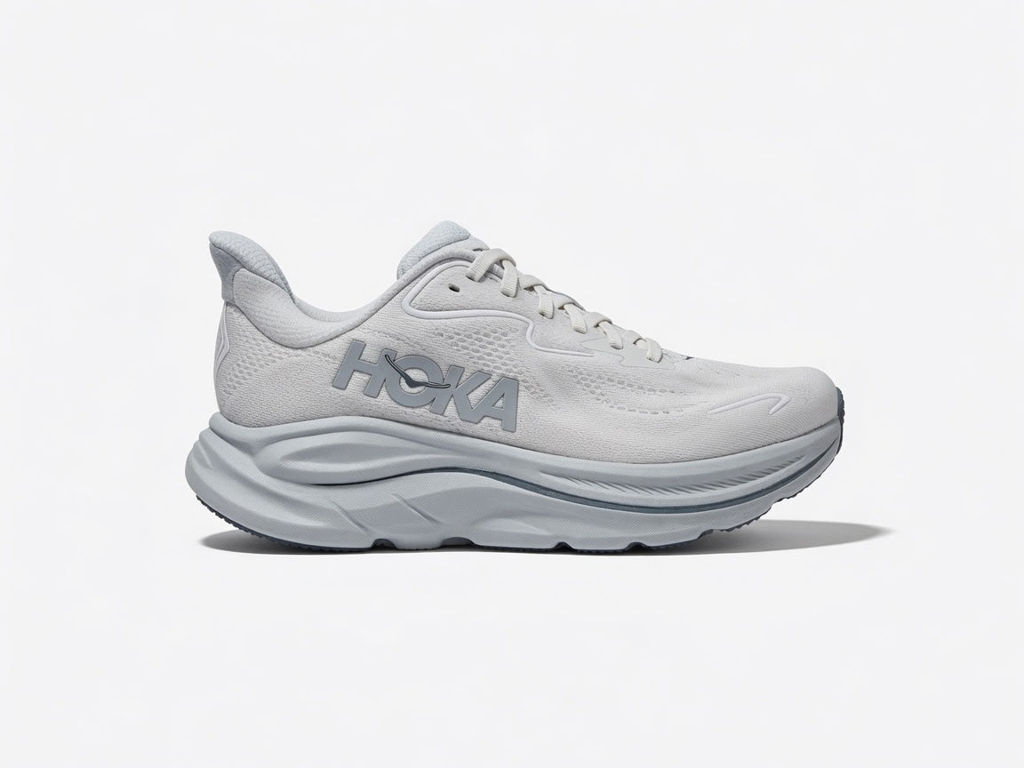 Women's HOKA Clifton 10 Athletic Shoe - Grout / Mineral Blue