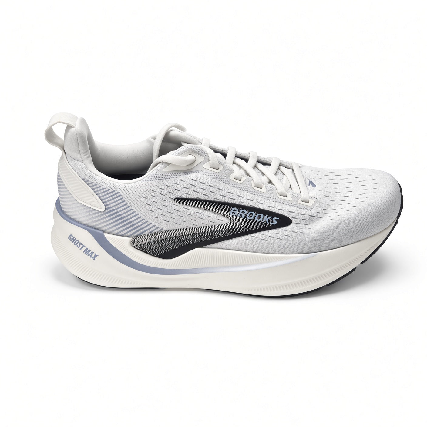 Women's Brooks Ghost Max 4 Running Athletic Shoe -Grey/Nantucket